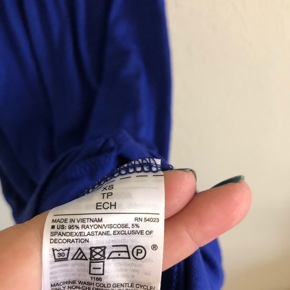 Old Navy Cobalt Blue Lace Romper - Picture 2 of 7